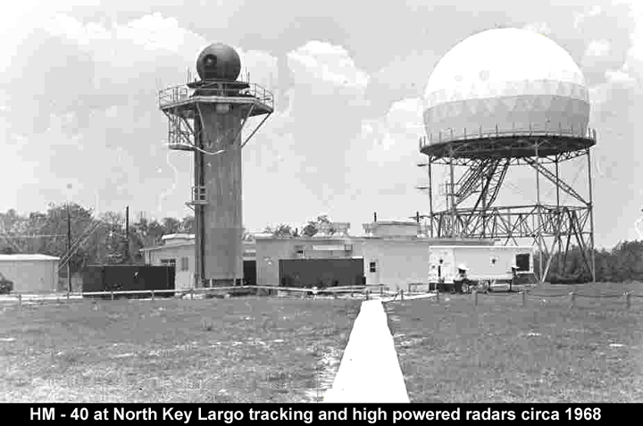 two radar towers